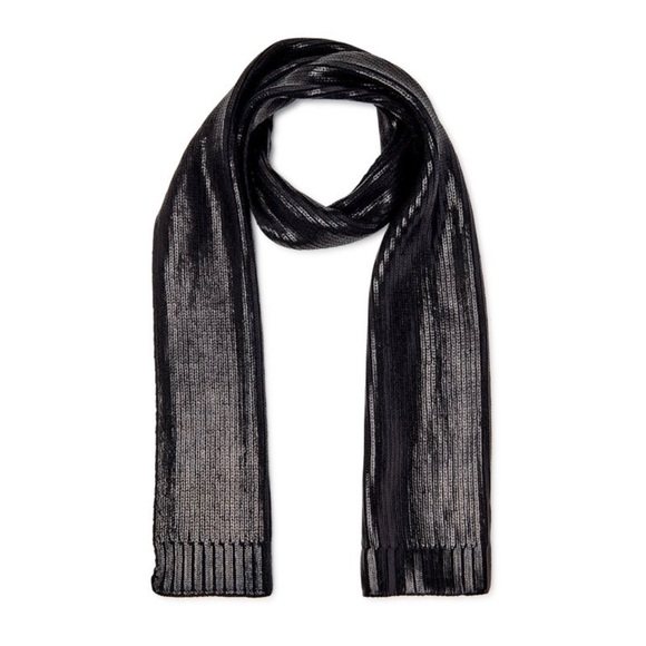Scoop Accessories - 🎄🎅 Scoop Black Metallic Scarf for Women